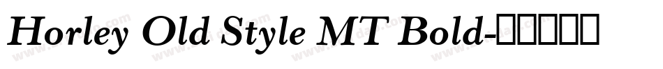 Horley Old Style MT Bold字体转换
